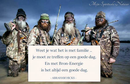 Familie moet je treffen op een goede dag, en met Bron-Energie is het altijd een goede dag.